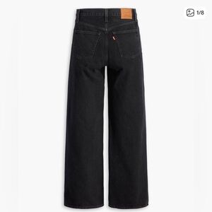 Levi's Ribcage High Rise Wide Leg Jeans Black Size 30x32